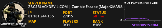 ZE.CSBLACKDEVIL.COM | Zombie Escape [MajorXMAS+CSO+Events!]
