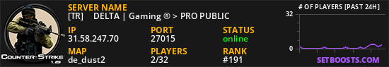 [TR] 亗 DELTA | Gaming ® > PRO PUBLIC 亗