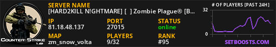[Hard2Kill ZM] Zombie Plague [FreeVIP] | [BATTLEPASS, CLANS]