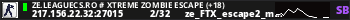 ZE.LeagueCS.Ro # Xtreme Zombie Escape (+18)