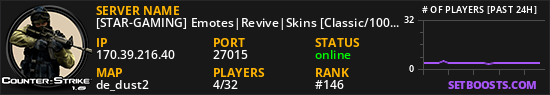 [STAR-GAMING] Emotes|Revive|Skins [Classic/1000 FPS/VIP]