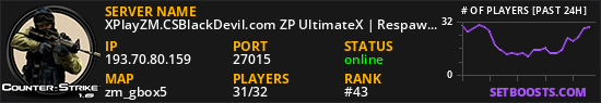 XPlayZM.CSBlackDevil.com ZP UltimateX | Respawn | VIP 22-00 ★ Points ®