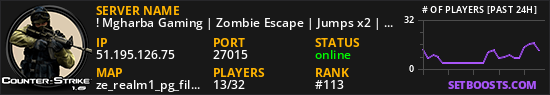 ! Mgharba Gaming | Zombie Escape | Jumps x2 | FREE VIP