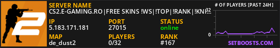 CS2.E-GAMING.RO|FREE SKINS !WS|!TOP|!RANK|!KNIFE|!GLOVES!AGENTS