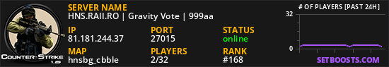 HNS.RAII.RO | Gravity Vote | 999aa